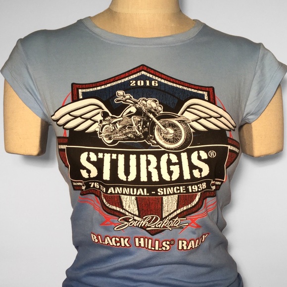 NWT STURGIS Black Hills Motorcycle Rally Tee! - Picture 2 of 7